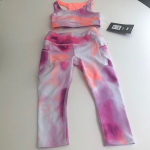 Girls leggings and sport top
